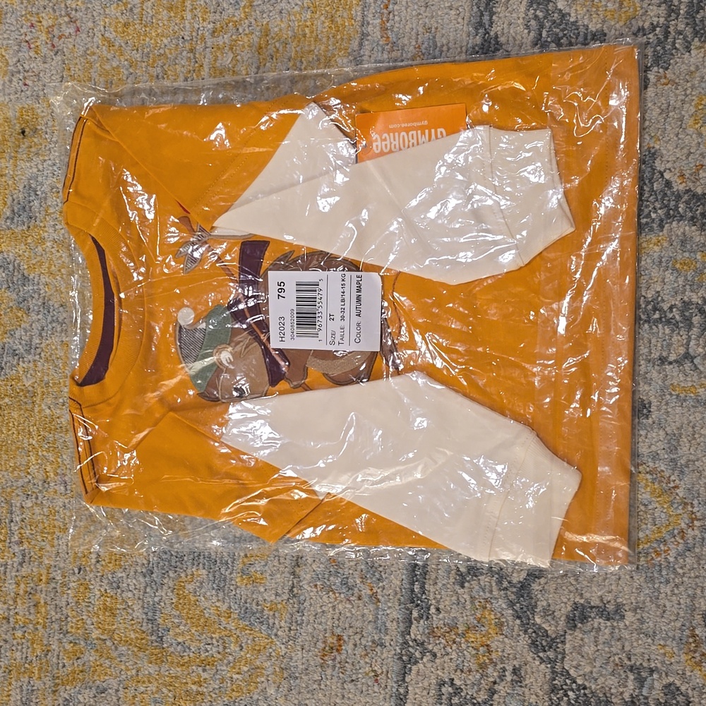 Gymboree 2T Autum Maple hedgehog fall shirt